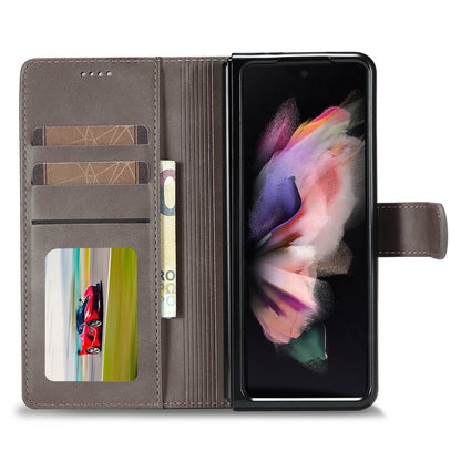 LC.IMEEKE Magnetic Clasp Stand Wallet PU Leather Folding Phone Case for Samsung Galaxy Z Fold3 5G