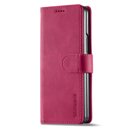 LC.IMEEKE Magnetic Clasp Stand Wallet PU Leather Folding Phone Case for Samsung Galaxy Z Fold3 5G