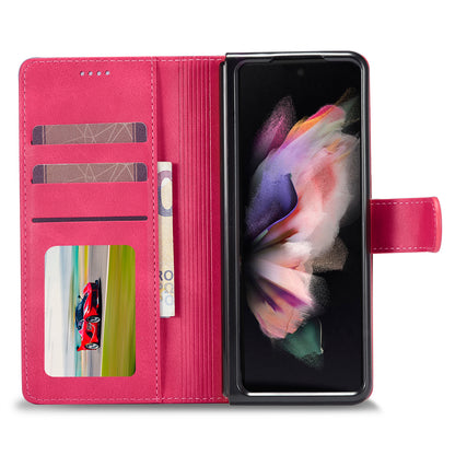 LC.IMEEKE Magnetic Clasp Stand Wallet PU Leather Folding Phone Case for Samsung Galaxy Z Fold3 5G