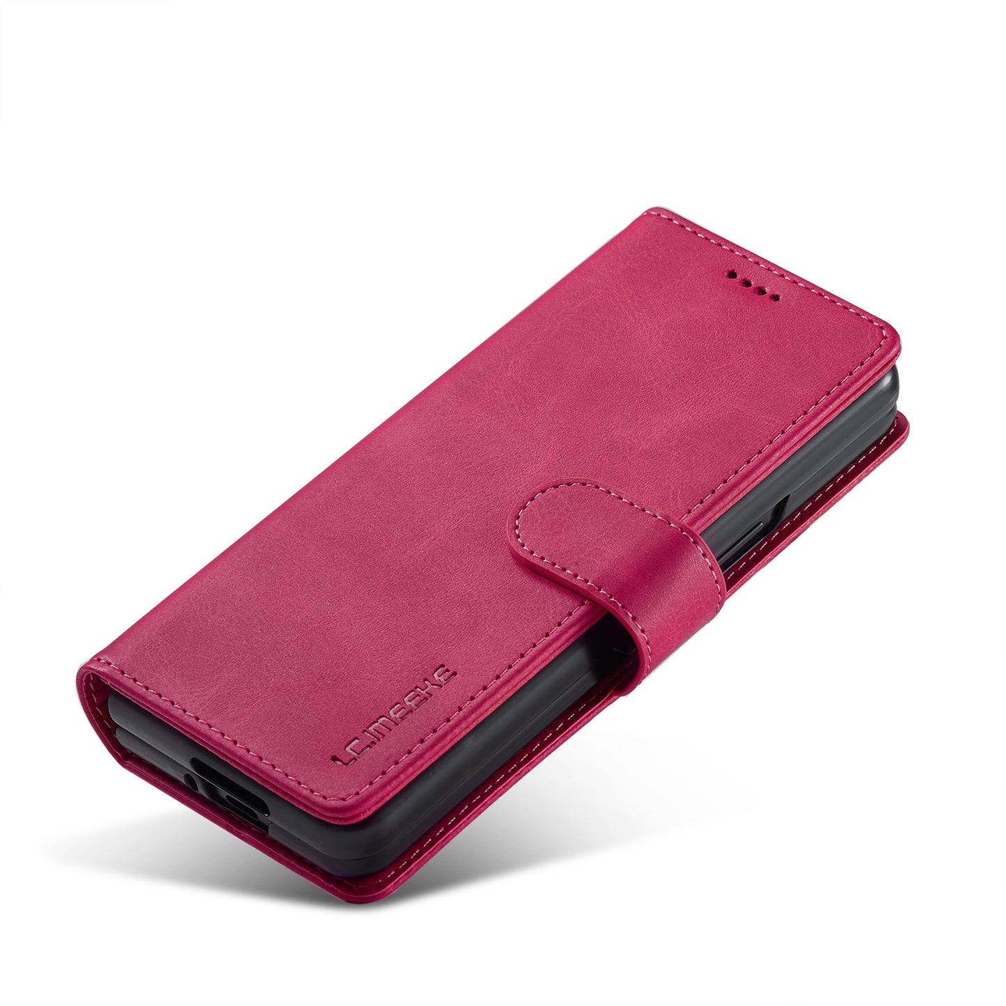 LC.IMEEKE Magnetic Clasp Stand Wallet PU Leather Folding Phone Case for Samsung Galaxy Z Fold3 5G