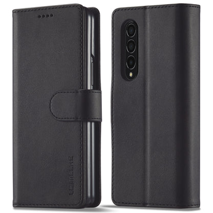 LC.IMEEKE Magnetic Clasp Stand Wallet PU Leather Folding Phone Case for Samsung Galaxy Z Fold3 5G