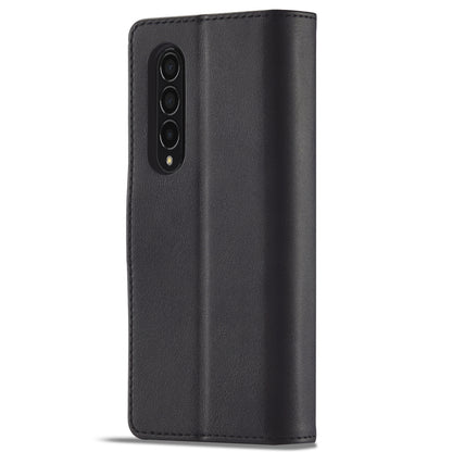 LC.IMEEKE Magnetic Clasp Stand Wallet PU Leather Folding Phone Case for Samsung Galaxy Z Fold3 5G
