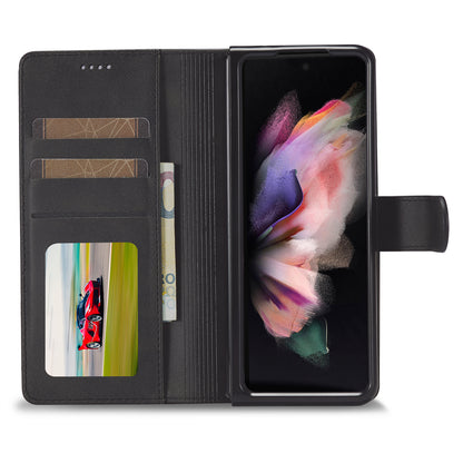 LC.IMEEKE Magnetic Clasp Stand Wallet PU Leather Folding Phone Case for Samsung Galaxy Z Fold3 5G