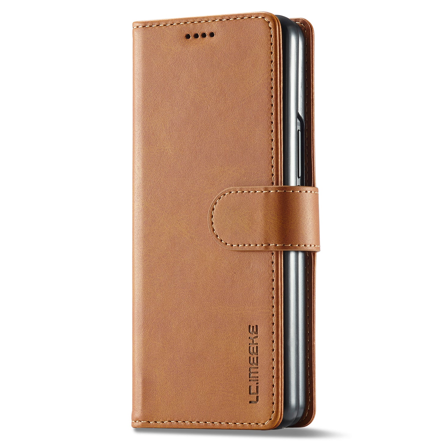 LC.IMEEKE Magnetic Clasp Stand Wallet PU Leather Folding Phone Case for Samsung Galaxy Z Fold3 5G