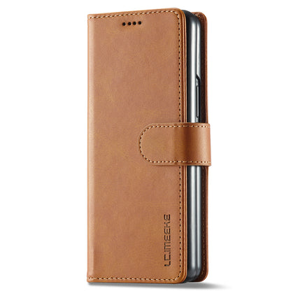 LC.IMEEKE Magnetic Clasp Stand Wallet PU Leather Folding Phone Case for Samsung Galaxy Z Fold3 5G