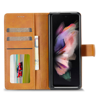 LC.IMEEKE Magnetic Clasp Stand Wallet PU Leather Folding Phone Case for Samsung Galaxy Z Fold3 5G