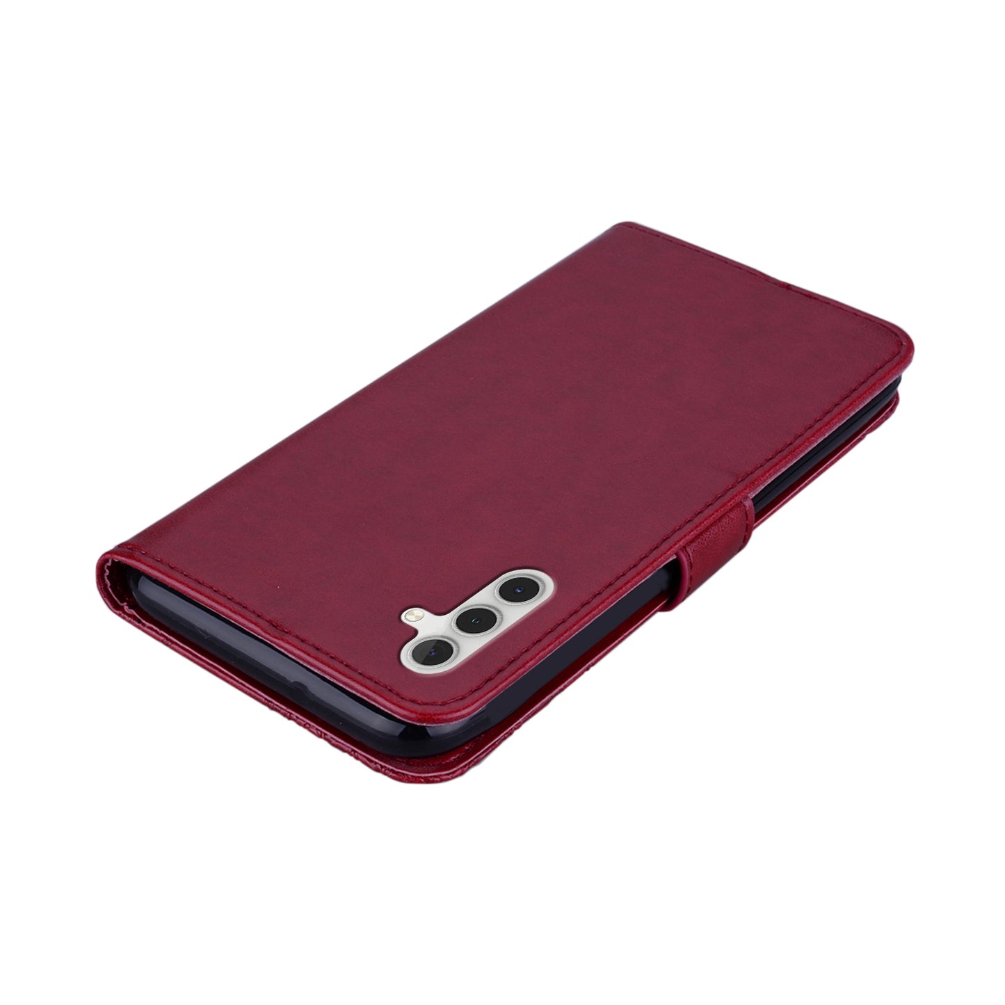 Rhinestone Decor Flip PU Leather Magnetic Clasp Case Wallet Stand Owl Flower Imprinted Shell Cover with Strap for Samsung Galaxy A13 5G / A04s 4G (164.7 x 76.7 x 9.1 mm)