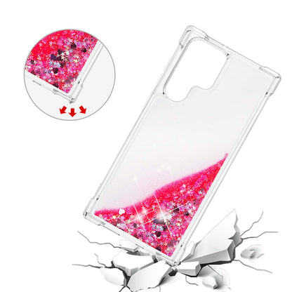 Quicksand TPU Protective Cover Shell Anti-Drop Multiple Color Choices Phone Case for Samsung Galaxy S22 Ultra 5G