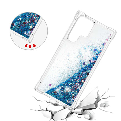 Quicksand TPU Protective Cover Shell Anti-Drop Multiple Color Choices Phone Case for Samsung Galaxy S22 Ultra 5G