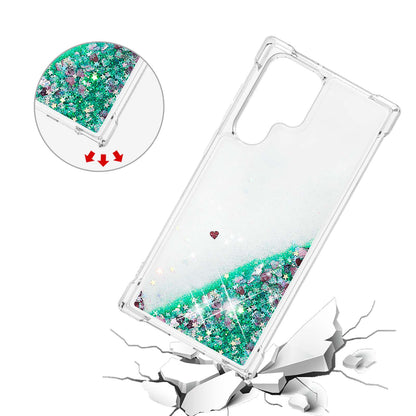 Quicksand TPU Protective Cover Shell Anti-Drop Multiple Color Choices Phone Case for Samsung Galaxy S22 Ultra 5G