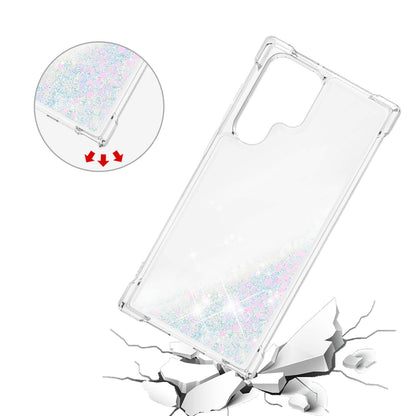 Quicksand TPU Protective Cover Shell Anti-Drop Multiple Color Choices Phone Case for Samsung Galaxy S22 Ultra 5G