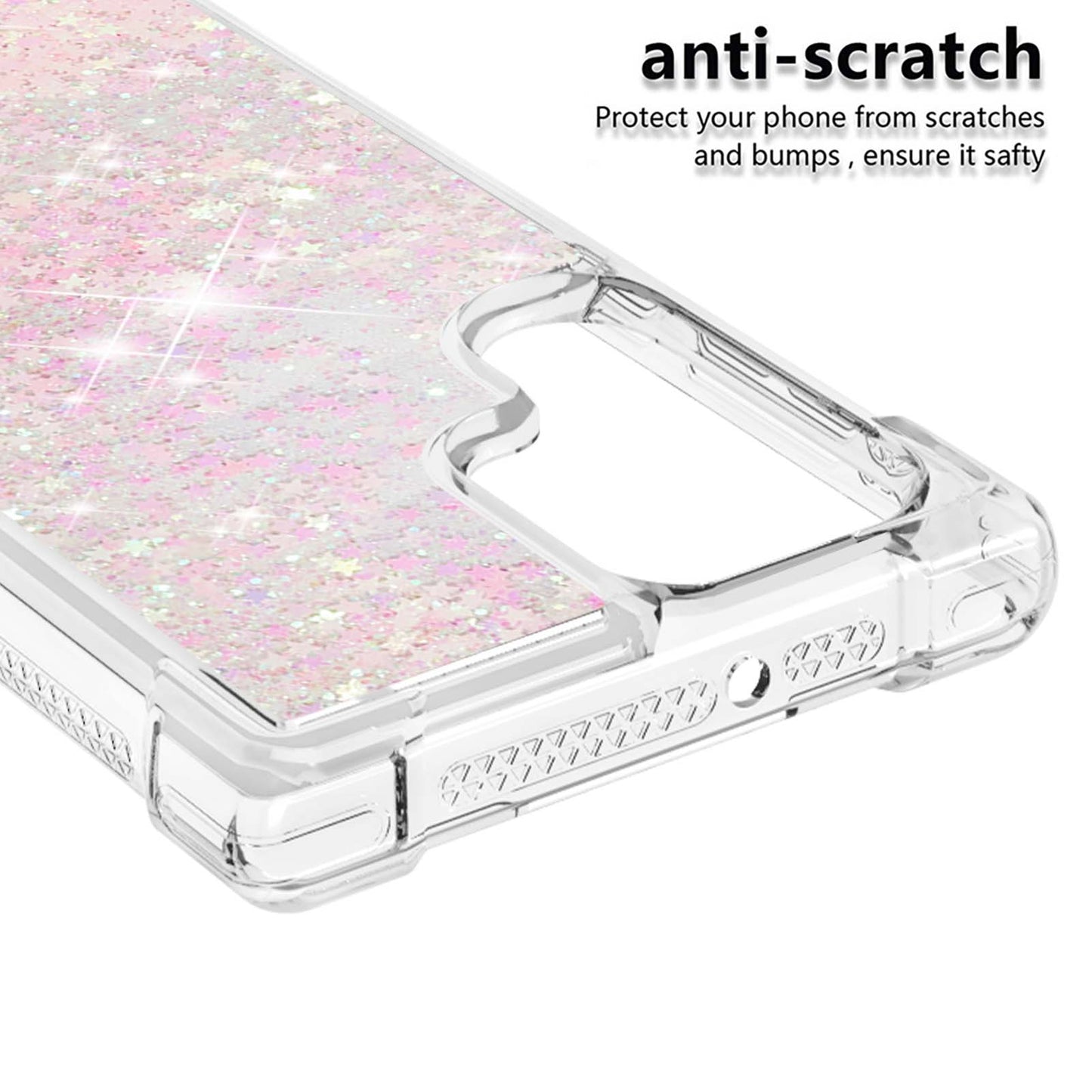 Quicksand TPU Protective Cover Shell Anti-Drop Multiple Color Choices Phone Case for Samsung Galaxy S22 Ultra 5G