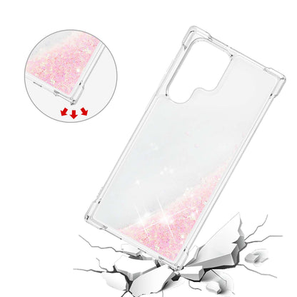 Quicksand TPU Protective Cover Shell Anti-Drop Multiple Color Choices Phone Case for Samsung Galaxy S22 Ultra 5G