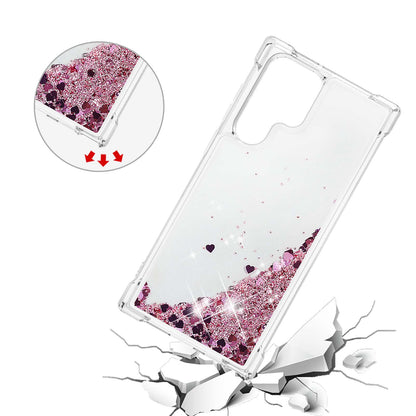 Quicksand TPU Protective Cover Shell Anti-Drop Multiple Color Choices Phone Case for Samsung Galaxy S22 Ultra 5G