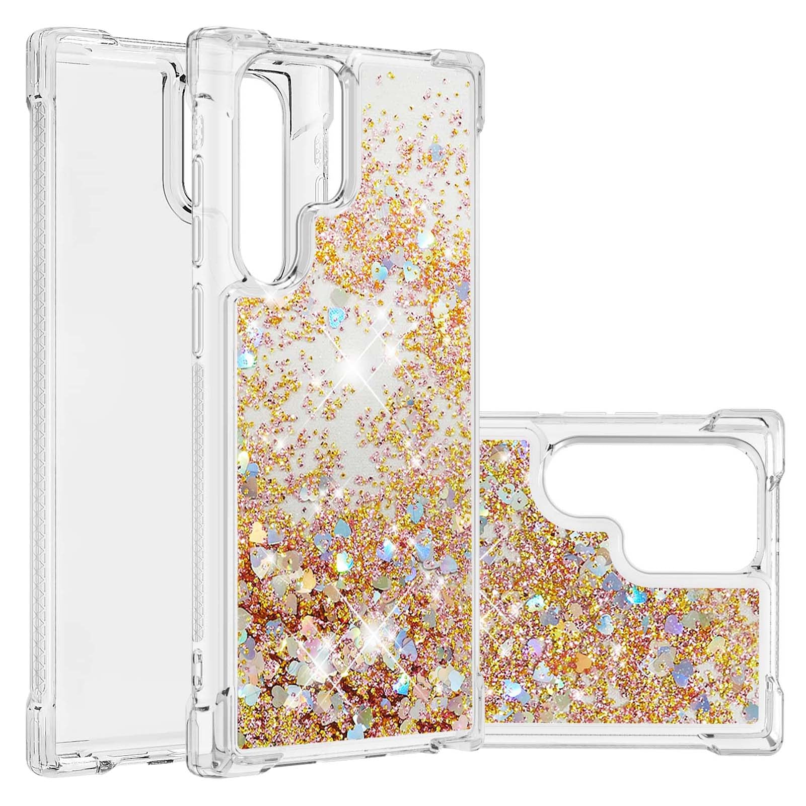 Quicksand TPU Protective Cover Shell Anti-Drop Multiple Color Choices Phone Case for Samsung Galaxy S22 Ultra 5G