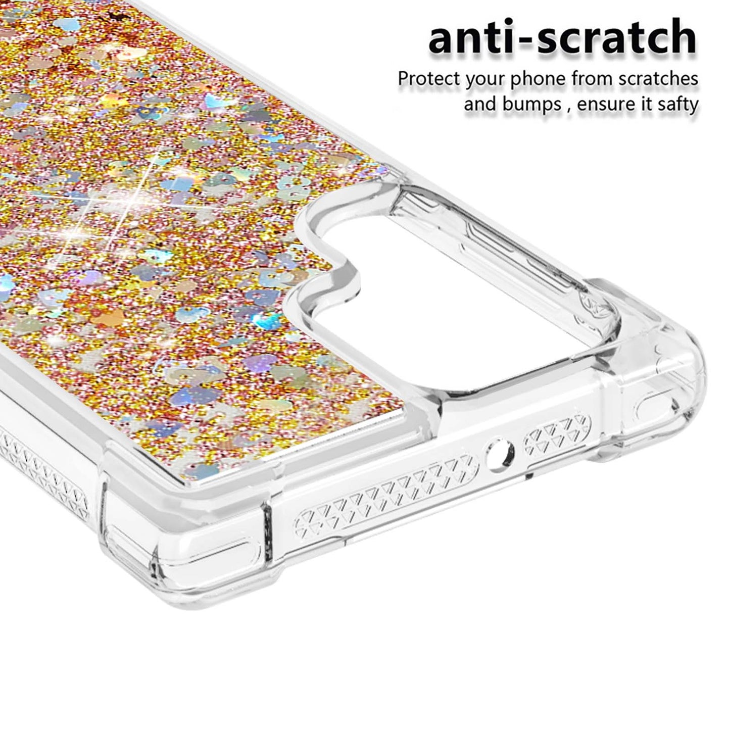 Quicksand TPU Protective Cover Shell Anti-Drop Multiple Color Choices Phone Case for Samsung Galaxy S22 Ultra 5G