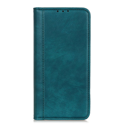 Magnetic Auto Closure Litchi Texture Split Leather Wallet Stand Shockproof Anti-fall Cover for Samsung Galaxy A53 5G