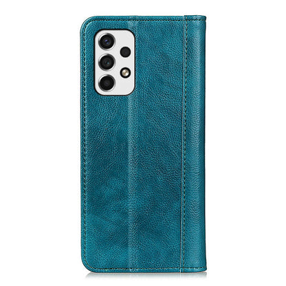 Magnetic Auto Closure Litchi Texture Split Leather Wallet Stand Shockproof Anti-fall Cover for Samsung Galaxy A53 5G