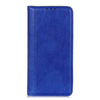 Magnetic Auto Closure Litchi Texture Split Leather Wallet Stand Shockproof Anti-fall Cover for Samsung Galaxy A53 5G