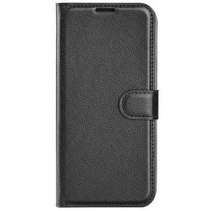 Magnetic Closure Litchi Texture PU Leather Wallet Case Stand Flip Folio Phone Cover for Sony Xperia Pro-I
