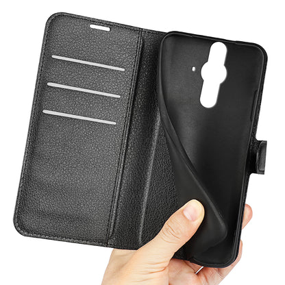 Magnetic Closure Litchi Texture PU Leather Wallet Case Stand Flip Folio Phone Cover for Sony Xperia Pro-I