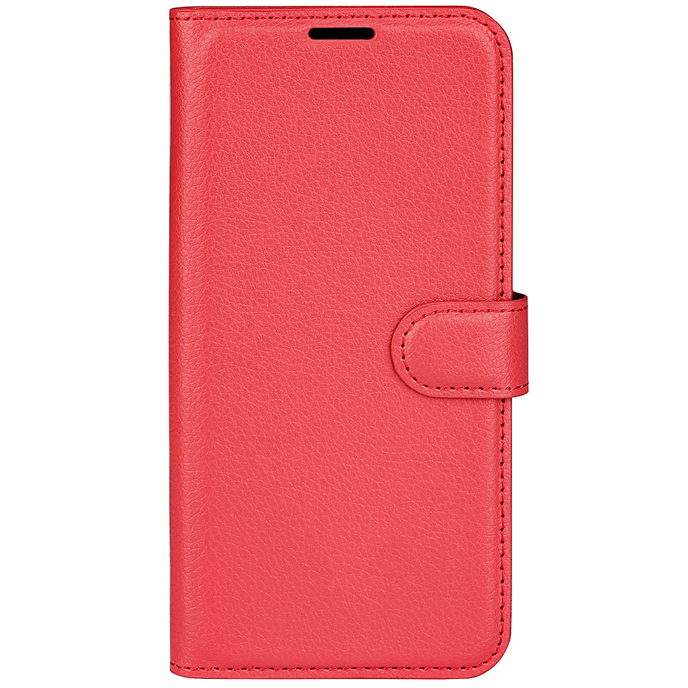Magnetic Closure Litchi Texture PU Leather Wallet Case Stand Flip Folio Phone Cover for Sony Xperia Pro-I