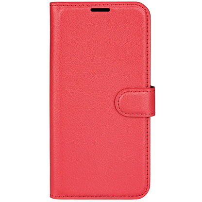 Magnetic Closure Litchi Texture PU Leather Wallet Case Stand Flip Folio Phone Cover for Sony Xperia Pro-I
