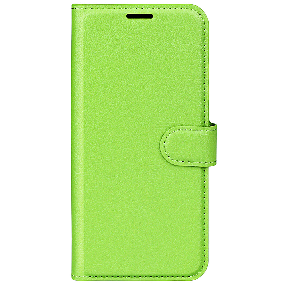 Magnetic Closure Litchi Texture PU Leather Wallet Case Stand Flip Folio Phone Cover for Sony Xperia Pro-I