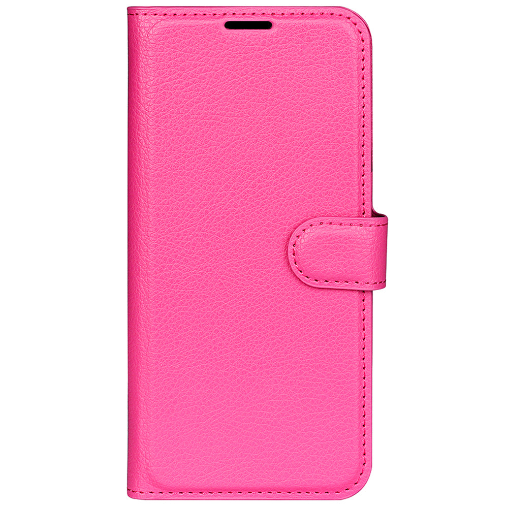 Magnetic Closure Litchi Texture PU Leather Wallet Case Stand Flip Folio Phone Cover for Sony Xperia Pro-I