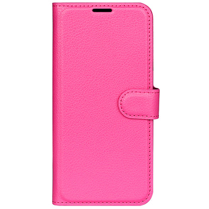 Magnetic Closure Litchi Texture PU Leather Wallet Case Stand Flip Folio Phone Cover for Sony Xperia Pro-I