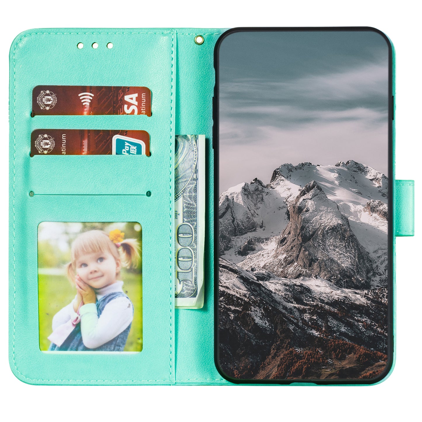 Imprinting Mandala Flower Flip PU Leather Case Stand Magnetic Closure Protective Phone Cover with Strap for Xiaomi Redmi Note 11 Pro 5G (China) (MediaTek)/Note 11 Pro+ 5G