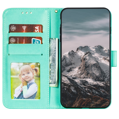 Imprinting Mandala Flower Flip PU Leather Case Stand Magnetic Closure Protective Phone Cover with Strap for Xiaomi Redmi Note 11 Pro 5G (China) (MediaTek)/Note 11 Pro+ 5G