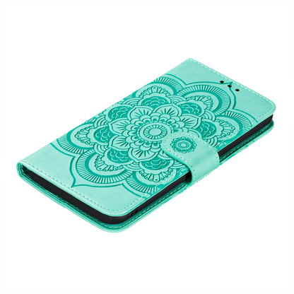 Imprinting Mandala Flower Flip PU Leather Case Stand Magnetic Closure Protective Phone Cover with Strap for Xiaomi Redmi Note 11 Pro 5G (China) (MediaTek)/Note 11 Pro+ 5G