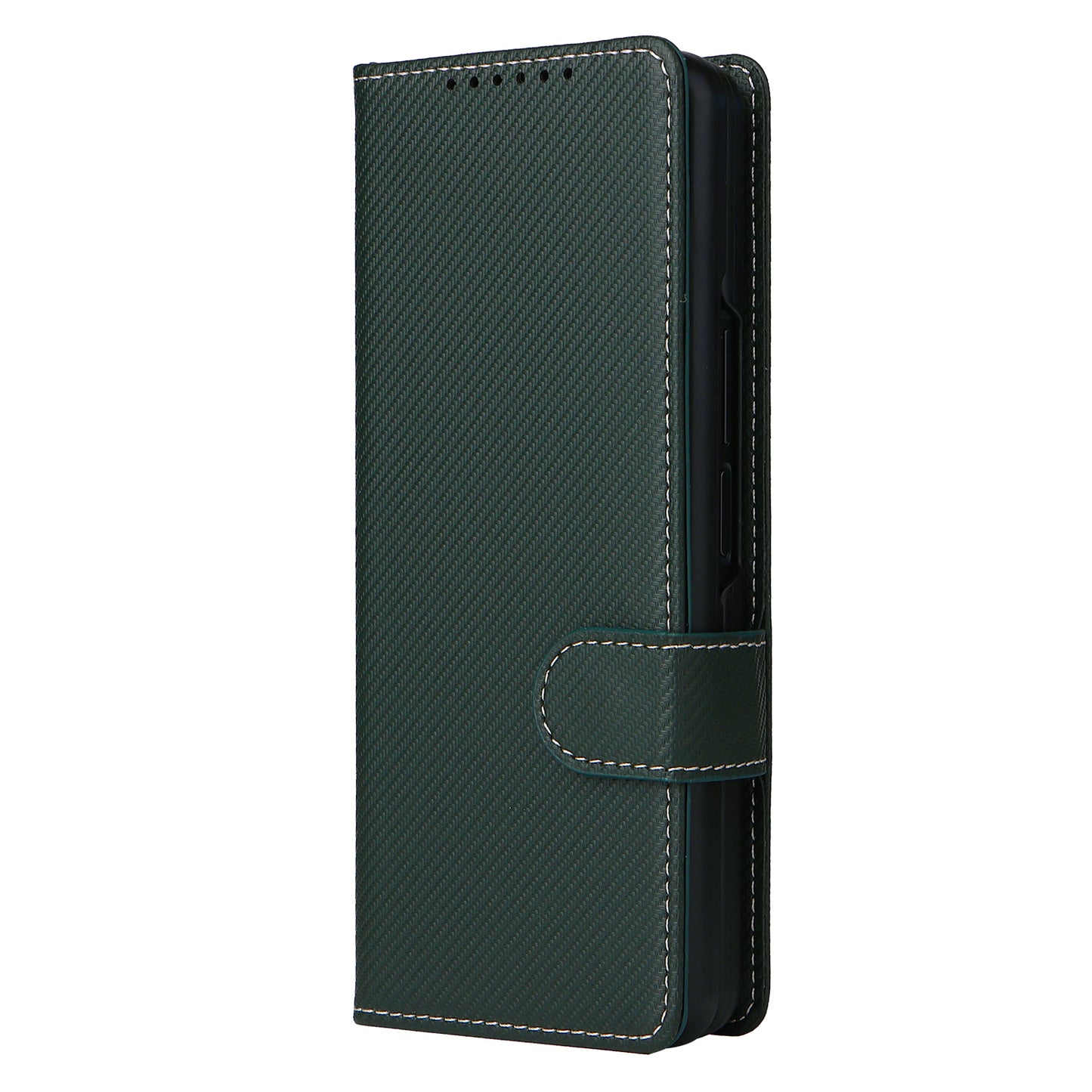 Stand Wallet PU Leather Cover Pen Slot Design Detachable Leather Coated PC Phone Case for Samsung Galaxy Z Fold3 5G