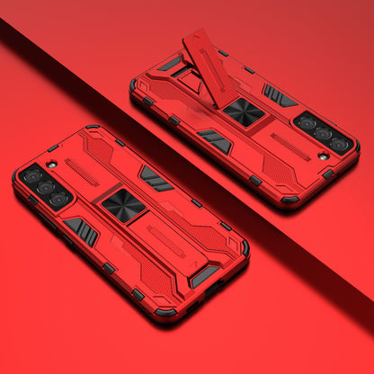 Shockproof Hard PC + Soft TPU Hybrid Protective Cover with Kickstand for Samsung Galaxy S22 5G