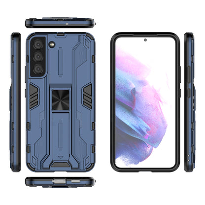 Shockproof Hard PC + Soft TPU Hybrid Protective Cover with Kickstand for Samsung Galaxy S22 5G