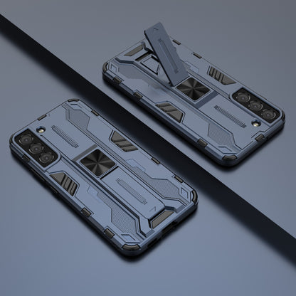 Shockproof Hard PC + Soft TPU Hybrid Protective Cover with Kickstand for Samsung Galaxy S22 5G