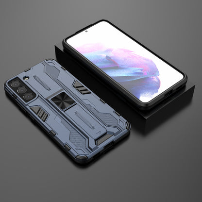 Shockproof Hard PC + Soft TPU Hybrid Protective Cover with Kickstand for Samsung Galaxy S22 5G