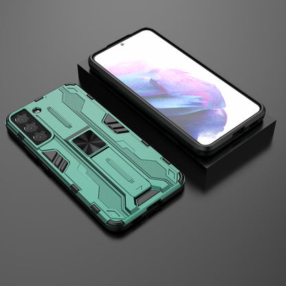 Shockproof Hard PC + Soft TPU Hybrid Protective Cover with Kickstand for Samsung Galaxy S22 5G