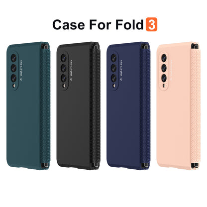 Shockproof PC Back Panel + TPU Hinge Flipping Phone Case Cover for Samsung Galaxy Z Fold3 5G