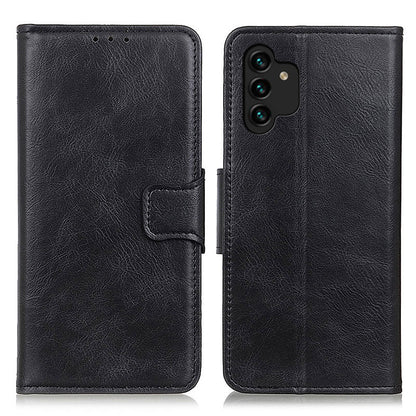 For Samsung Galaxy A13 4G Crazy Horse Texture Folio PU Leather Flip Case Wallet Stand All-Round Protection Phone Cover