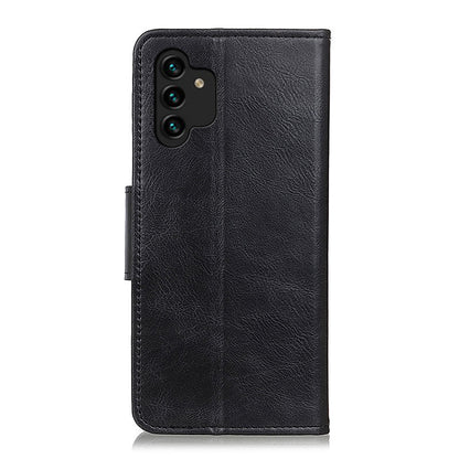 For Samsung Galaxy A13 4G Crazy Horse Texture Folio PU Leather Flip Case Wallet Stand All-Round Protection Phone Cover