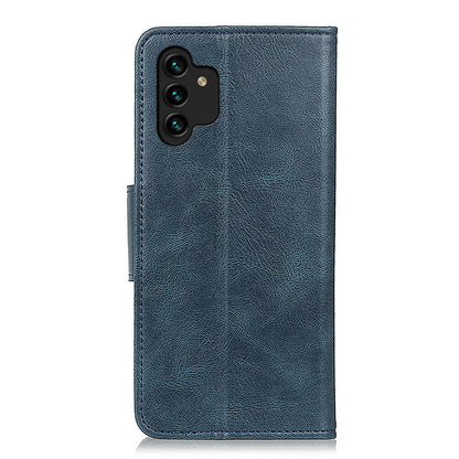 For Samsung Galaxy A13 4G Crazy Horse Texture Folio PU Leather Flip Case Wallet Stand All-Round Protection Phone Cover