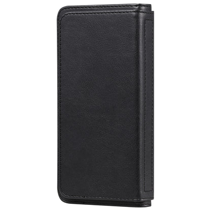 For Samsung Galaxy Z Fold3 5G KT Multi-functional Series-1  Fall-resistant 10 Card Slots Design Foldable Stand Leather Phone Cover Wallet Shell