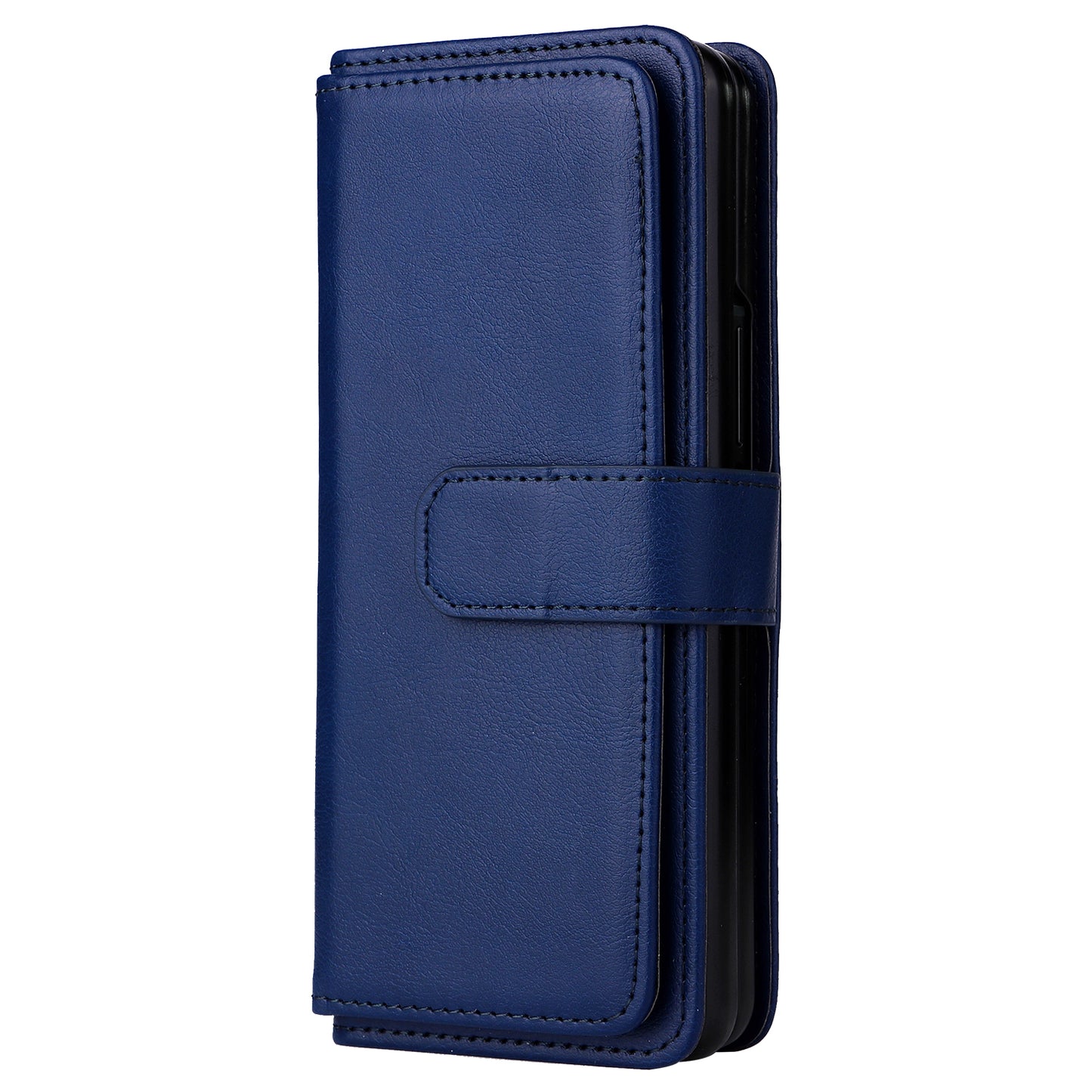 For Samsung Galaxy Z Fold3 5G KT Multi-functional Series-1  Fall-resistant 10 Card Slots Design Foldable Stand Leather Phone Cover Wallet Shell