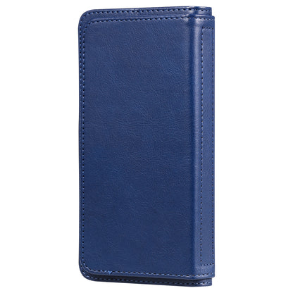 For Samsung Galaxy Z Fold3 5G KT Multi-functional Series-1  Fall-resistant 10 Card Slots Design Foldable Stand Leather Phone Cover Wallet Shell