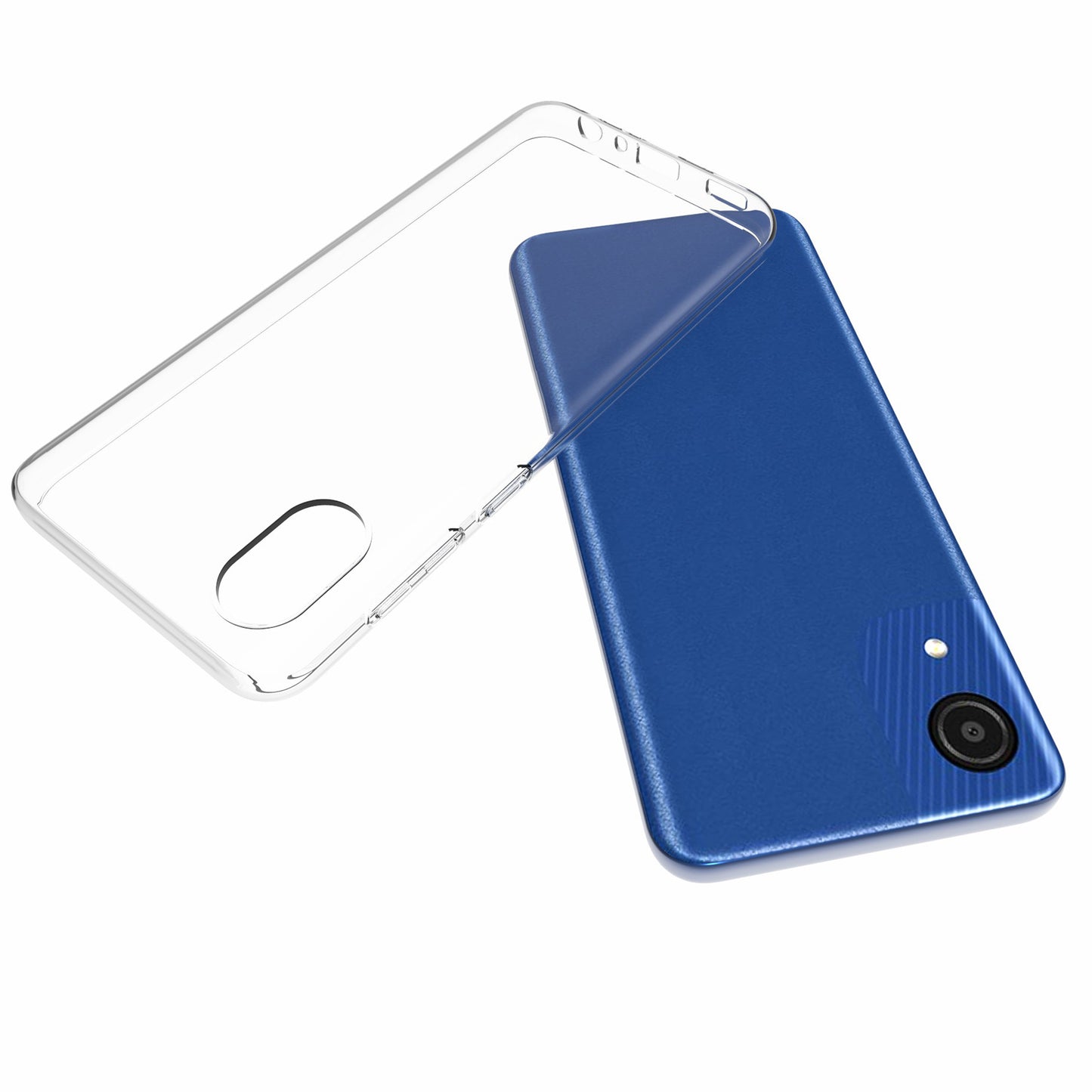 10Pcs/Pack Crystal Clear Inner Watermark-free Flexible TPU Back Phone Cover Case for Samsung Galaxy A03 Core