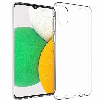 10Pcs/Pack Crystal Clear Inner Watermark-free Flexible TPU Back Phone Cover Case for Samsung Galaxy A03 Core