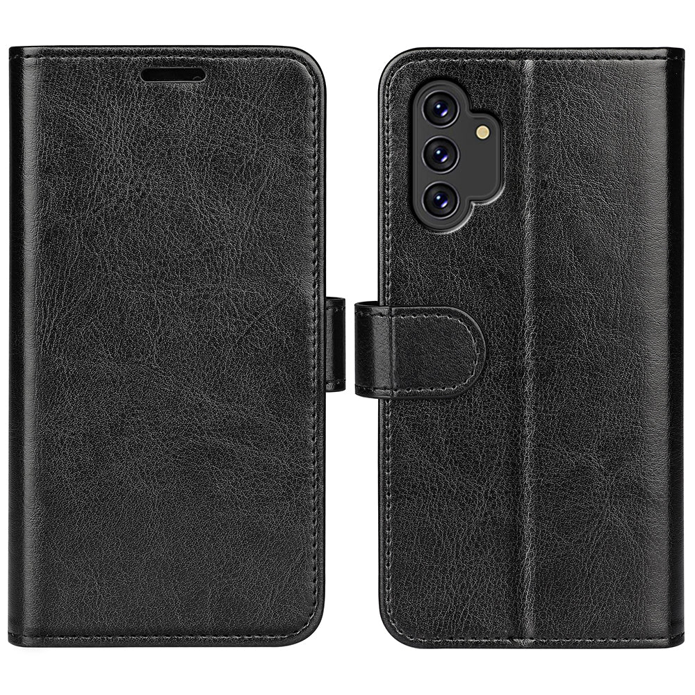 For Samsung Galaxy A13 4G Full Protection Crazy Horse Texture PU Leather Wallet Case Stand Shockproof TPU Inner Shell Phone Cover