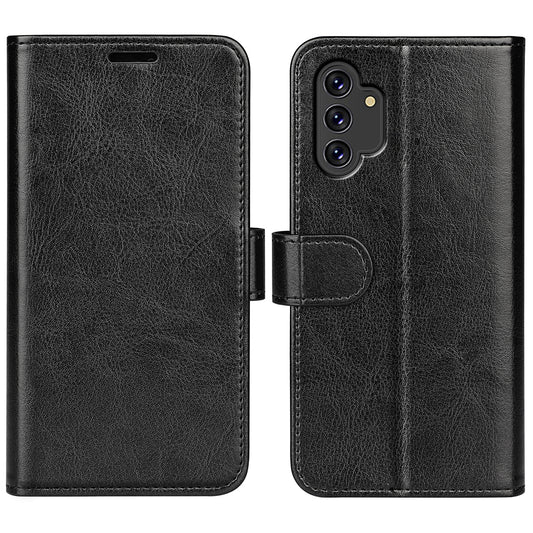 For Samsung Galaxy A13 4G Full Protection Crazy Horse Texture PU Leather Wallet Case Stand Shockproof TPU Inner Shell Phone Cover